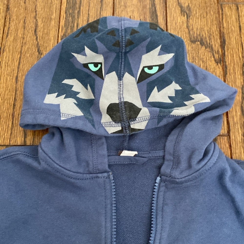 Tea Collection Blue Wolf Hoodie - Picture 3 of 9
